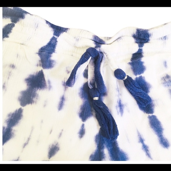 JUSTICE Tie Dye Tassle Shorts With Drawstring Waist & Pockets Purple Girls 8Y - Picture 7 of 9